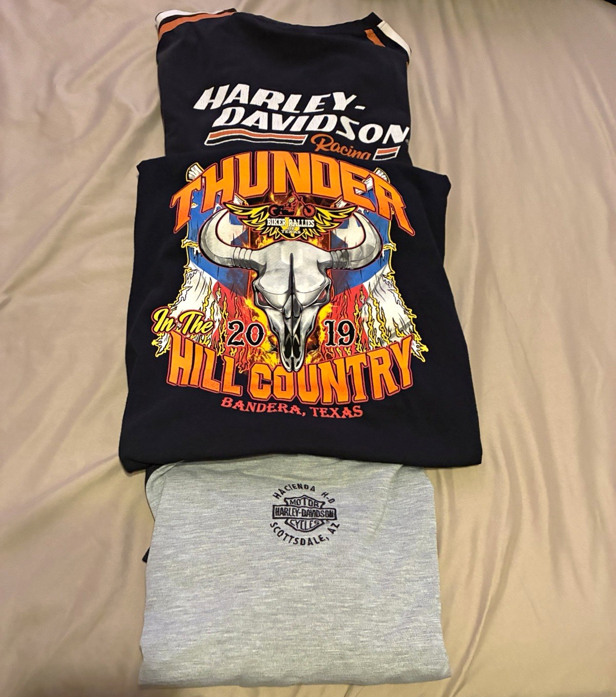 Harley-Davidson Racing Thunder Hill Country Bandera Texas T-Shirt