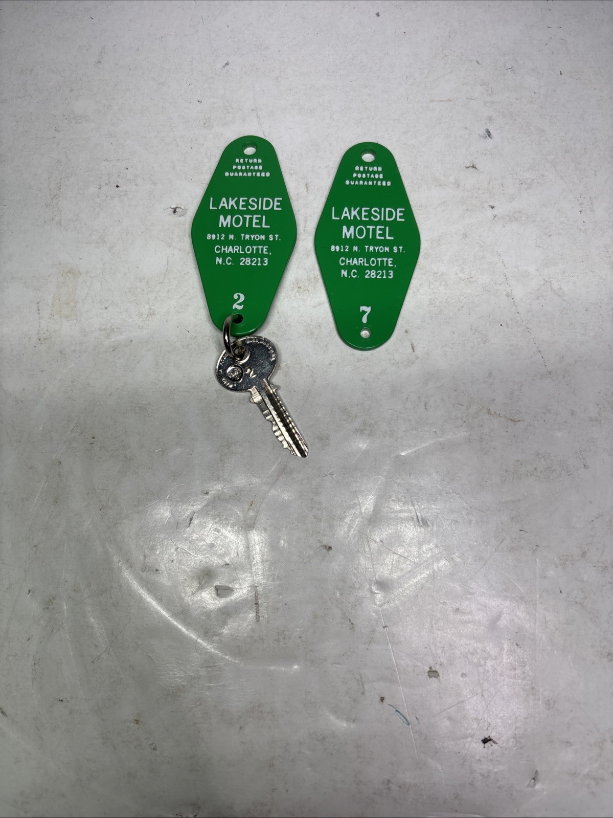 Vintage Antique Pair (2) Lakeside Hotel Charlotte NC