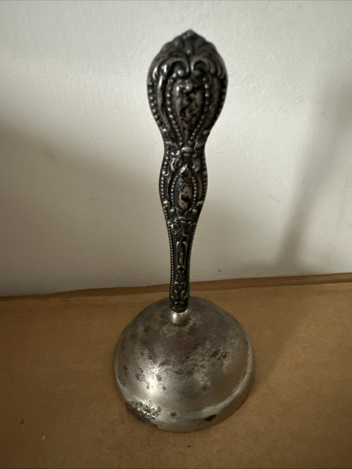 Vintage Silverplate Hand Bell 4.75”