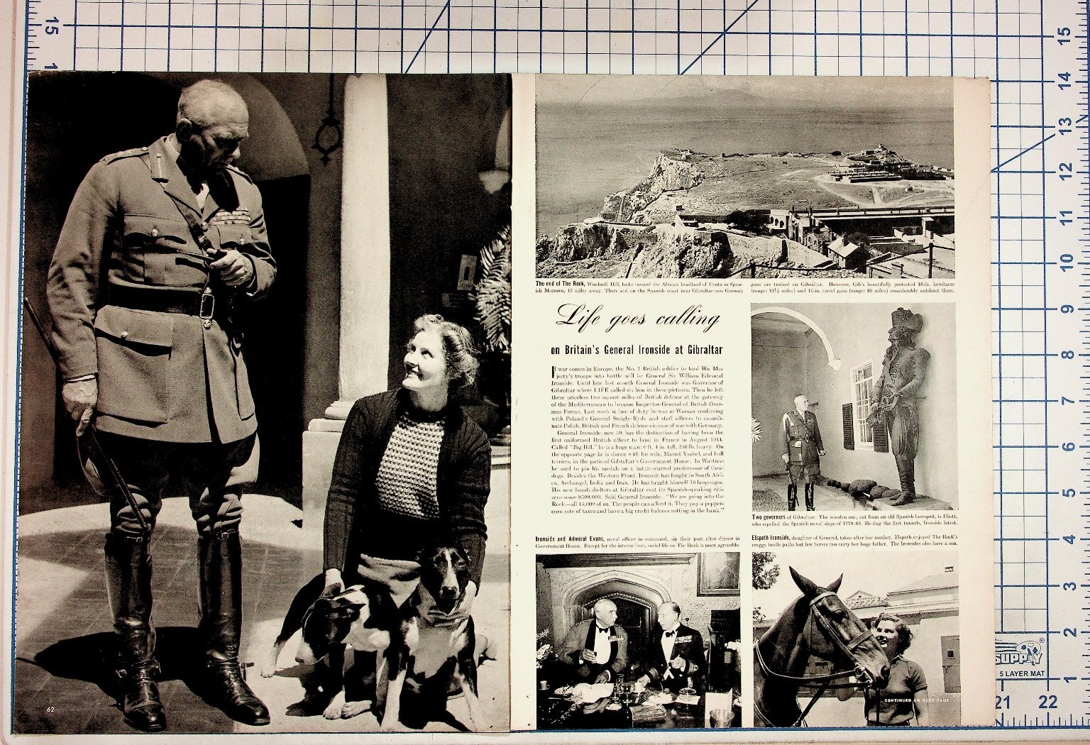 1930s Magazine Article General Ironside Gibraltar Tek Toothbrush Ad Ephemera 1930s Magazine Article General Ironside Gibraltar Tek Toothbrush Ad Ephemera