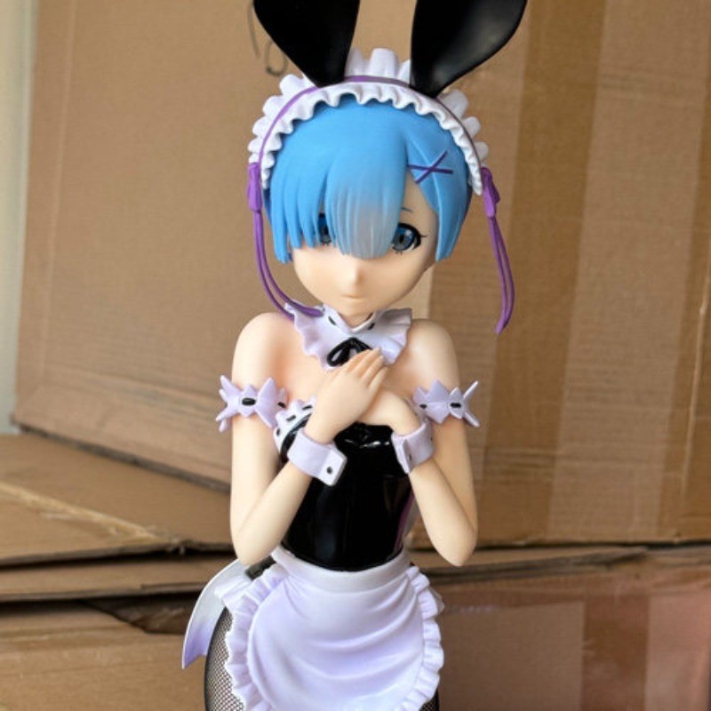 Rem & Ram Bunny Maid Outfit Figure Set - 1/4 Scale Re:Zero Collectible Cute Gift