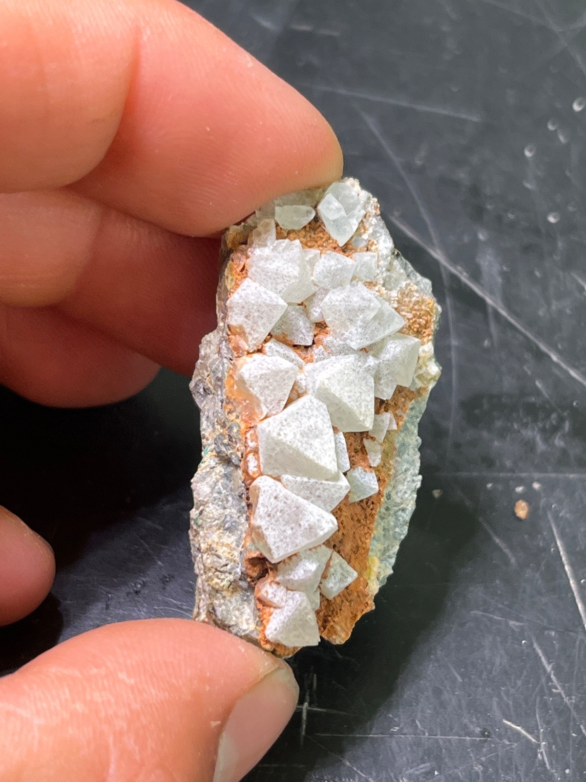 Flourite on matrix, Monarch Mine, Yavapai County Arizona Flourite on matrix, Monarch Mine, Yavapai County Arizona
