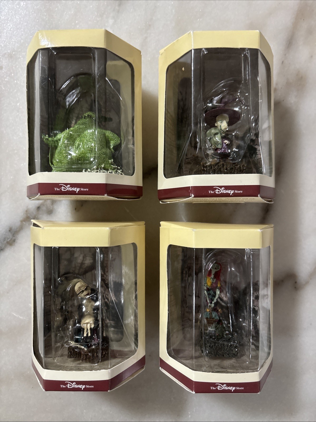 1993 Disney's Nightmare Before Christmas Tiny Kingdom Figurines Set Of 4 Figures