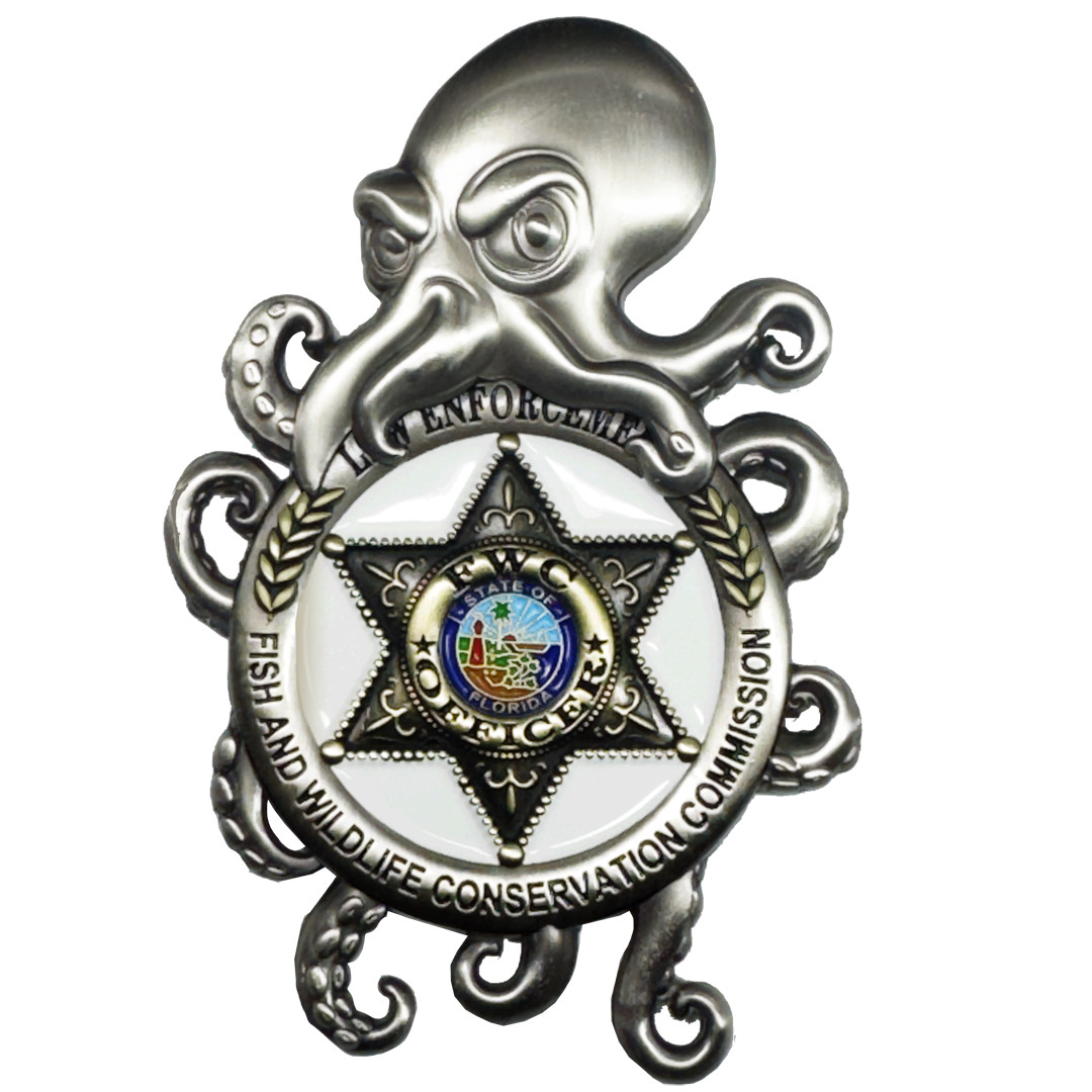 BL10-8 Florida FWC Challenge Coin Fish and Wildlife Conservation Commission Offi