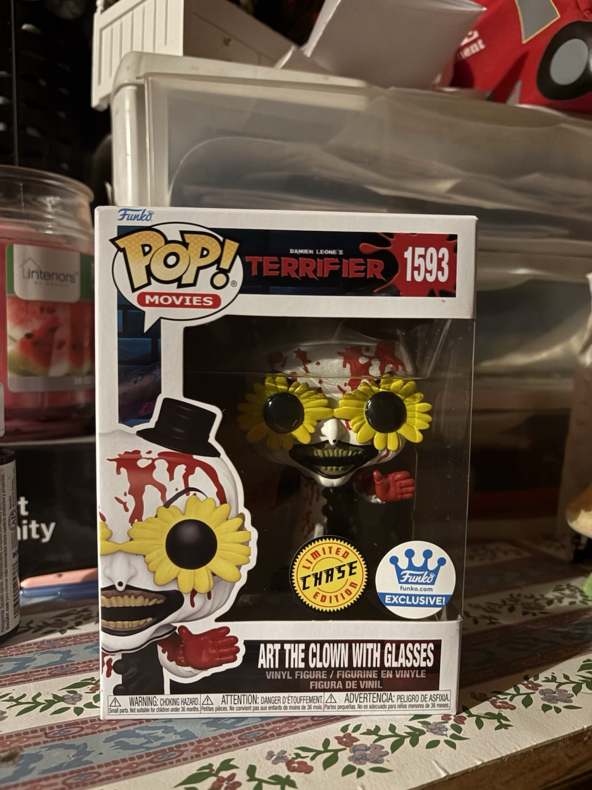 Funko Art the Clown with SunGlasses Sunflower Chase 1593 Funko Shop Exclusive