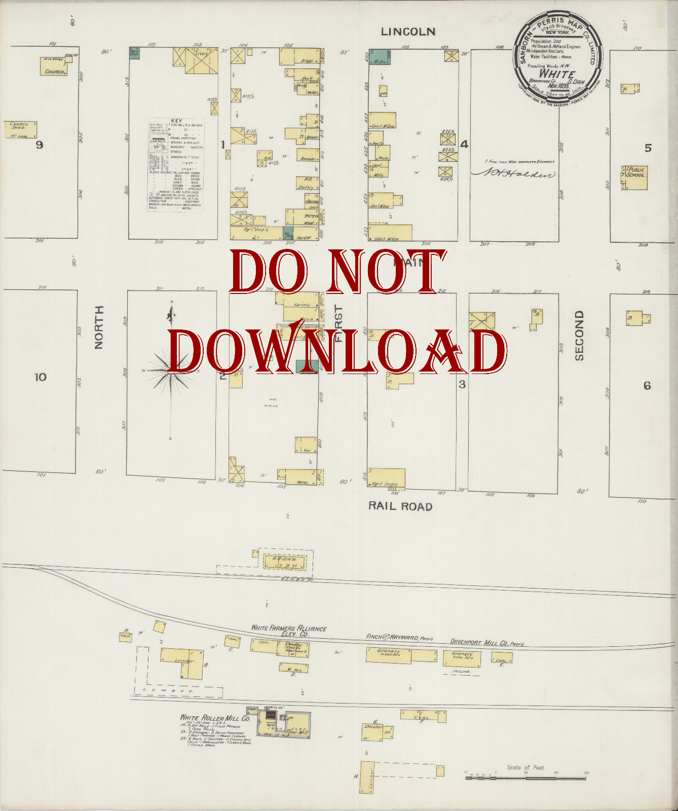 1893 Very Detailed COPY Map White South Dakota Perfect for researchers 1893 Very Detailed COPY Map White South Dakota Perfect for researchers