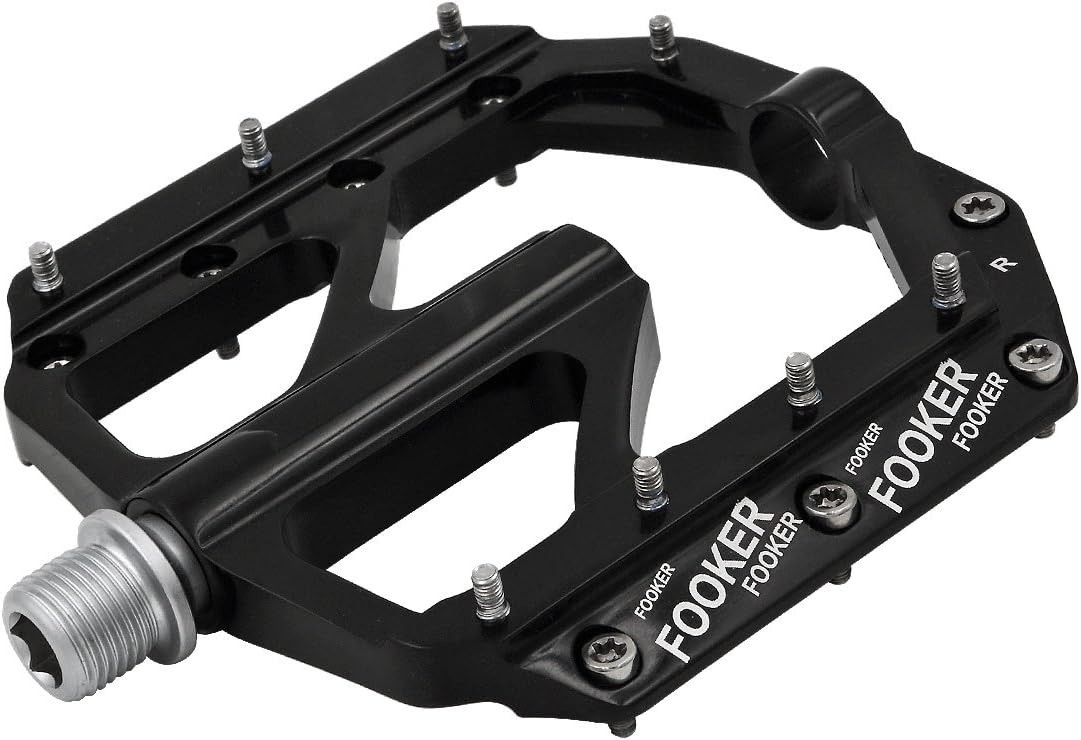 FOOKER Bike Pedals Non-Slip Aluminum Alloy MTB Mountain 9/16\