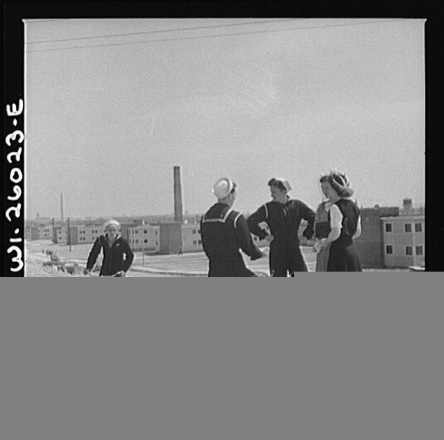 Photo:Arlington Virginia 1940s Sailors Bicycling at Arlington Farms