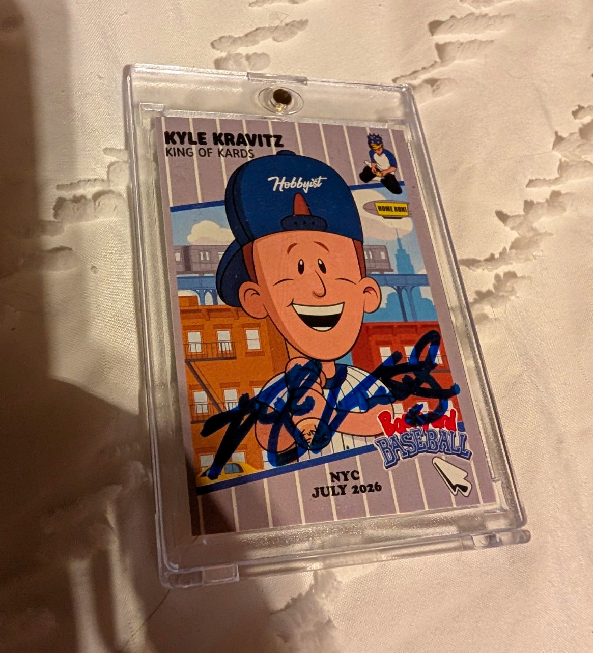 Kyle Kravitz King Of Kards Back yard Baseball Exclusive Autograph Card. Kyle Kravitz King Of Kards Back yard Baseball Exclusive Autograph Card.