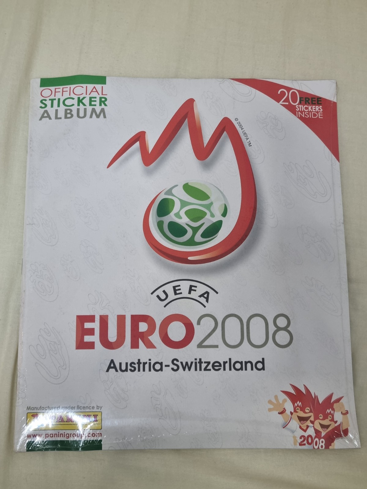 PANINI UEFA EURO 2008 ALBUM+Full SET +20 Extra Stickers-MINT SEALED-Special Ed.