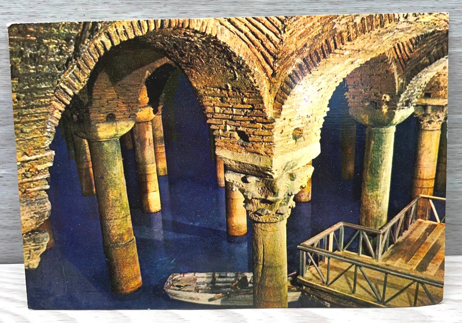 Istanbul Saheserleri The Underground Cistern Vintage Postcard Souvenir Posted