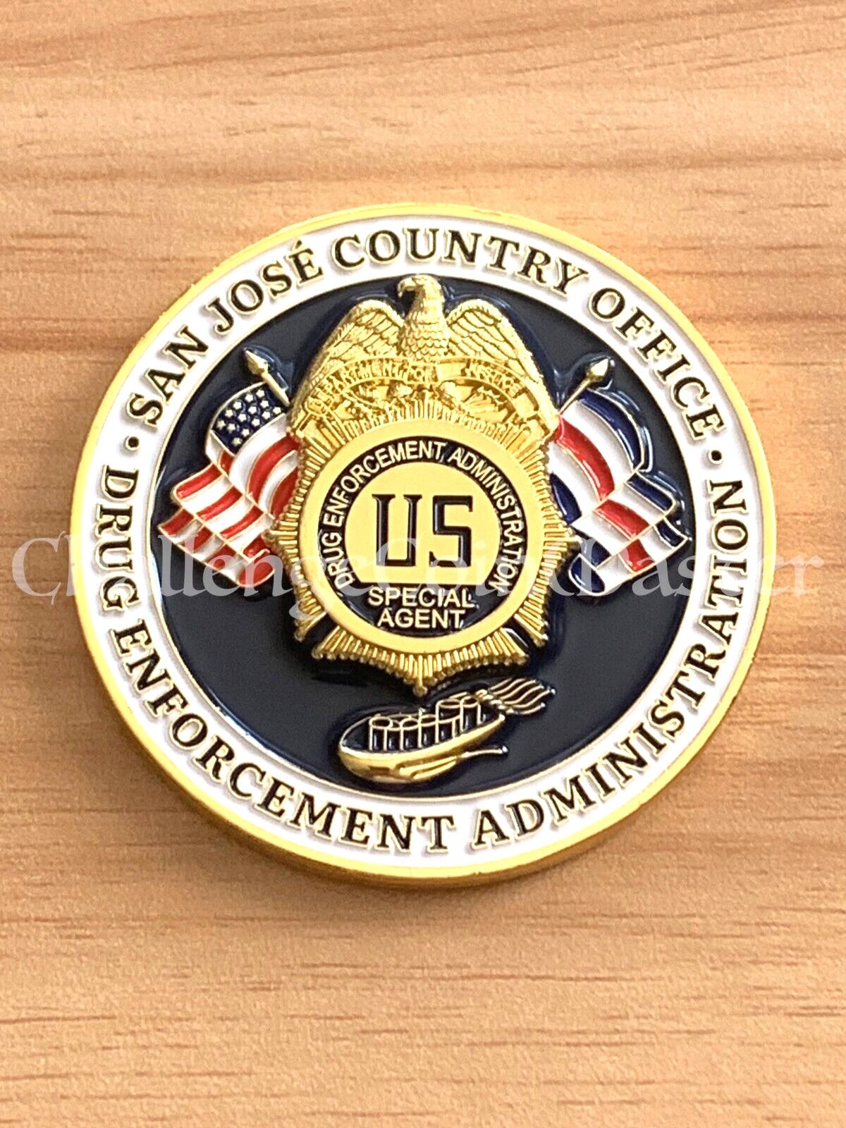 F90 DEA Costa Rica San José Country Office Agent Narcotics Police Challenge Coin F90 DEA Costa Rica San José Country Office Agent Narcotics Police Challenge Coin