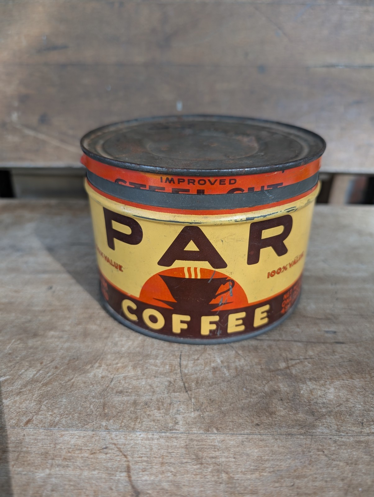 Vintage 1940's Par Coffee Tin A General Foods Product Very Nice Vintage 1940's Par Coffee Tin A General Foods Product Very Nice