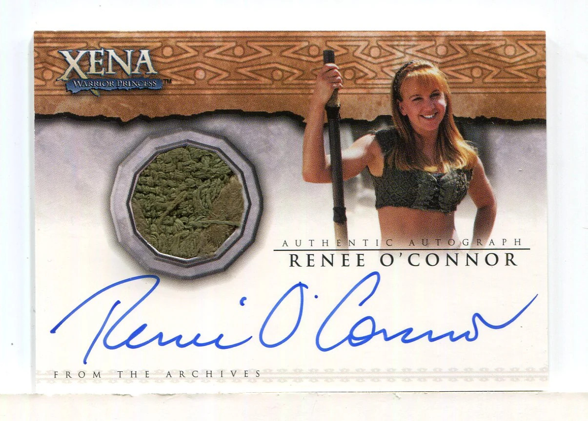 Xena Quotable Xena Renee O\'Connor Autograph Costume Card AC10 Xena Quotable Xena Renee O\'Connor Autograph Costume Card AC10