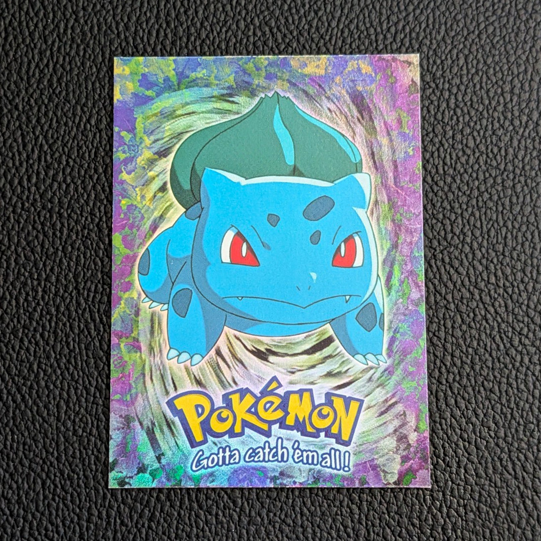 Topps Pokemon 1999 #01 Bulbasaur Rainbow Holofoil E1 of 12 English
