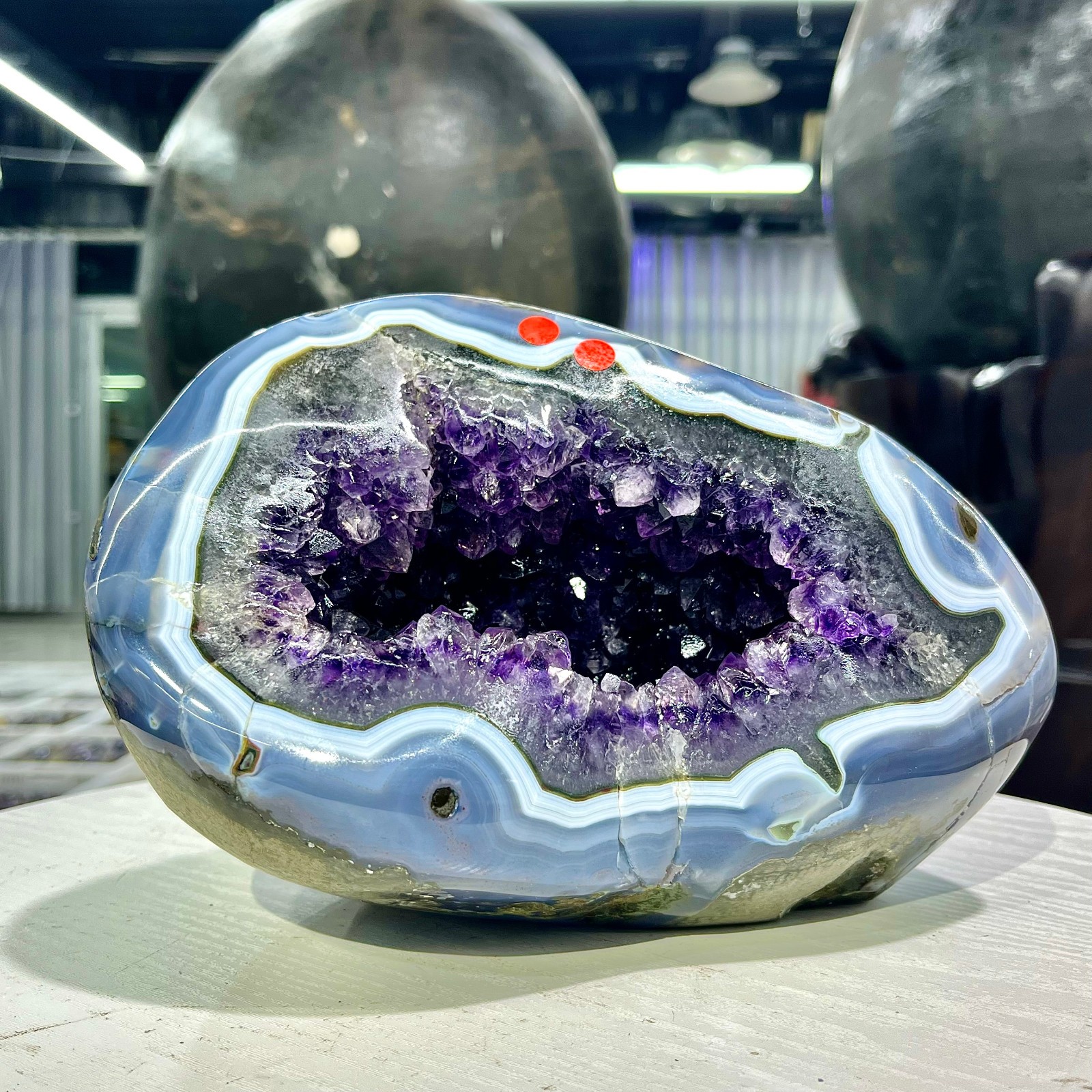 10.54LB Beautiful amethyst money bag, natural Uruguayan mineral crystal 10.54LB Beautiful amethyst money bag, natural Uruguayan mineral crystal