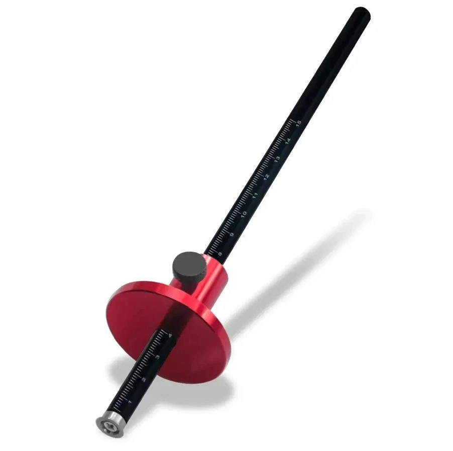 1pc Red Woodworking Scriber Marking Gauge Inch MM Precision Tool Set - NEW