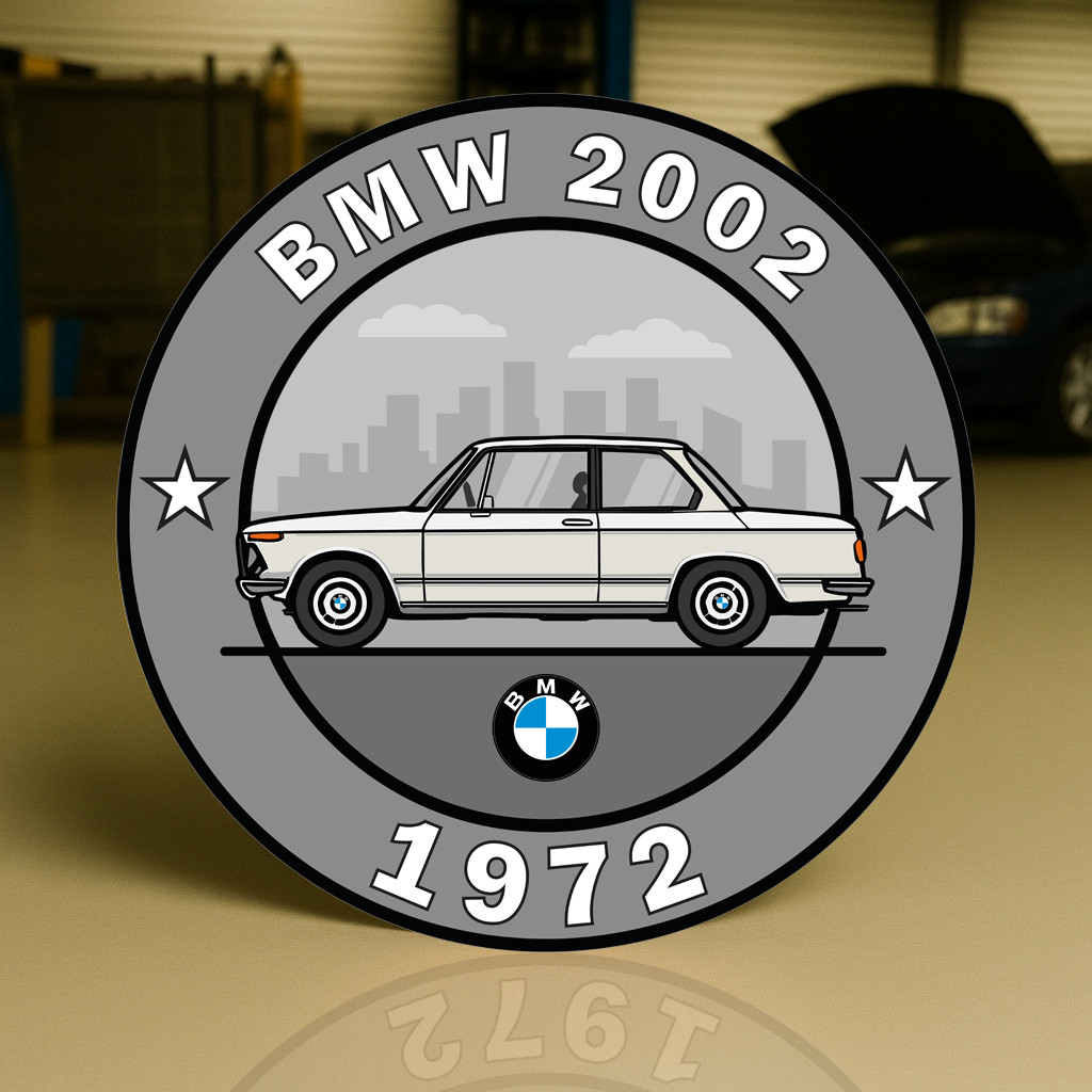 1972 BMW 2002 The Birth of the Ultimate Driving Machine Metal Sign  19.7\