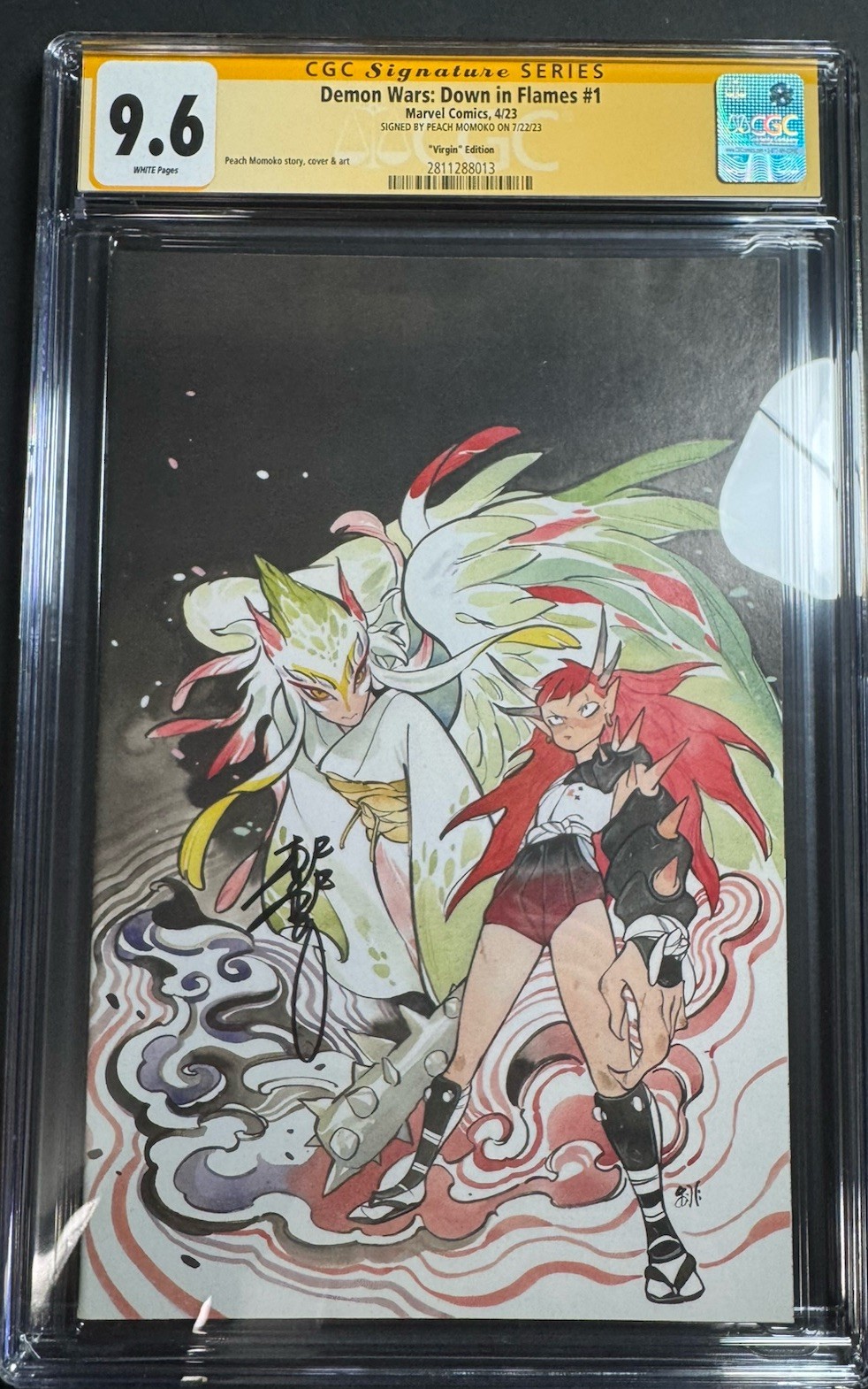 Demon Wars: Down In Flames #1 1:100 Peach Momoko CGC SS 9.6 Signed  🔥