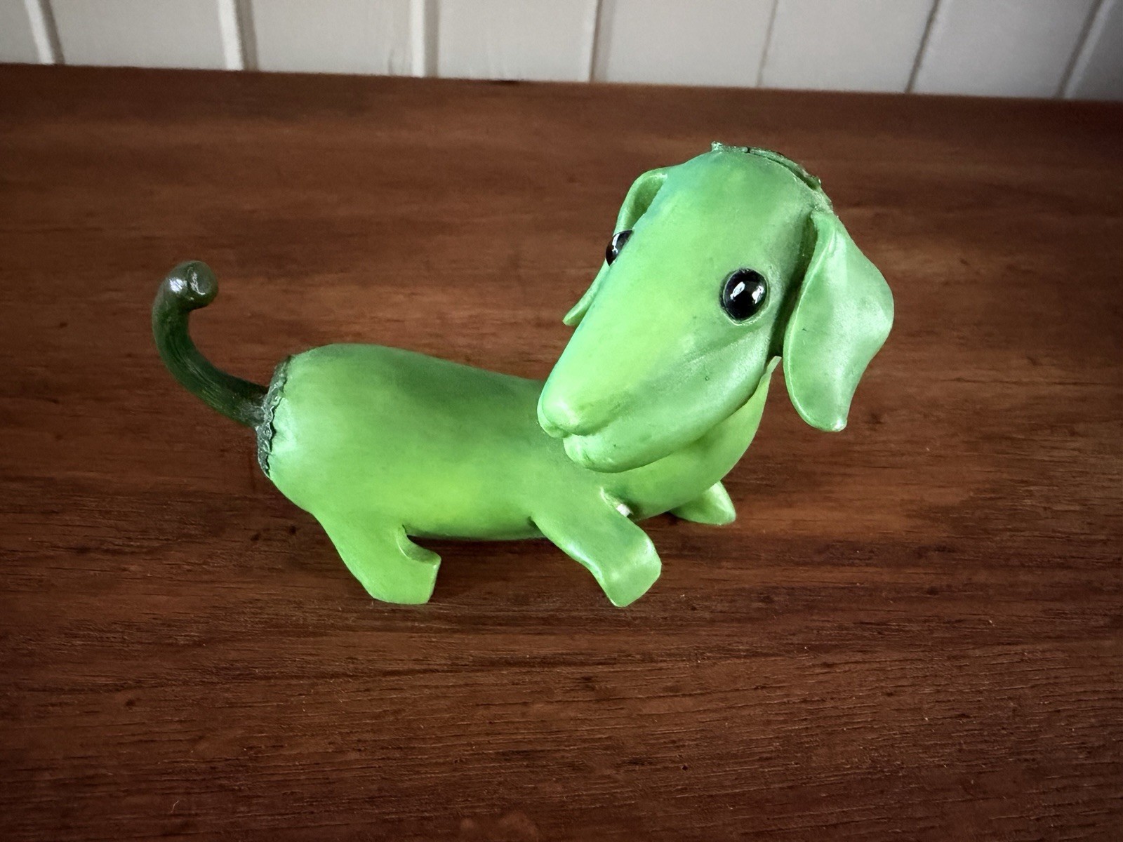 Green Pepper Dachshund Enesco Home Grown Figurine Green Pepper Dachshund Enesco Home Grown Figurine