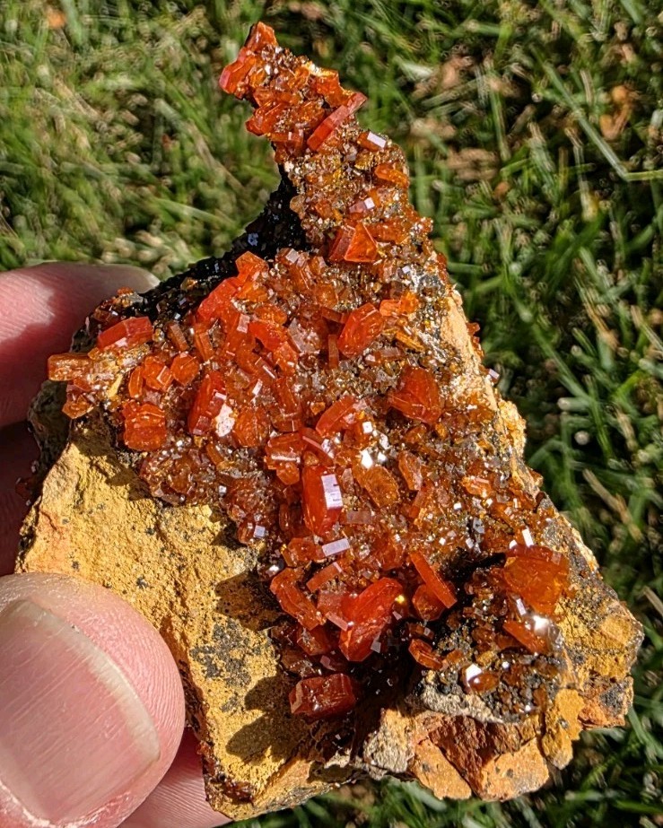 🔥 Fire on Matrix — Brilliant Red Moroccan Vanadinite 🔥