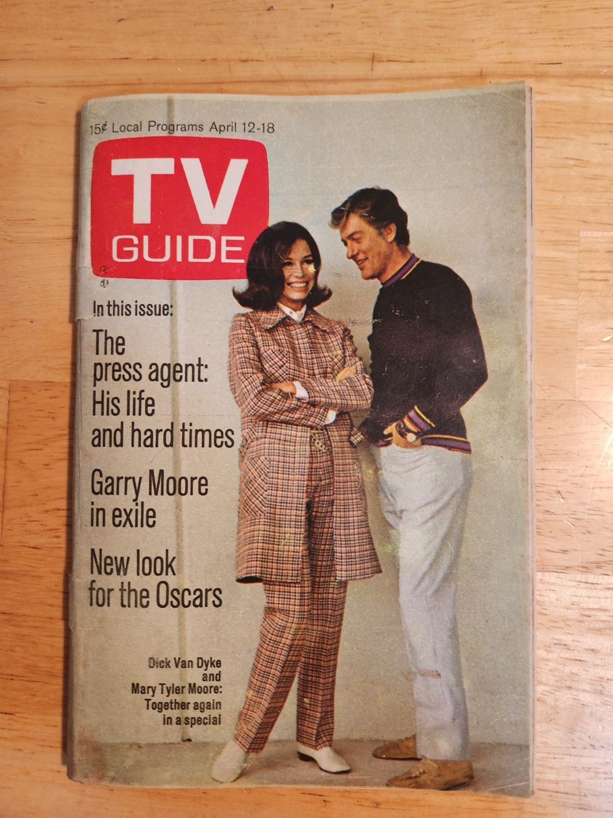 Dick Van Dyke & Mary Tyler Moore Apr. 12-18 1969 TV Guide NYC Edition Dick Van Dyke & Mary Tyler Moore Apr. 12-18 1969 TV Guide NYC Edition