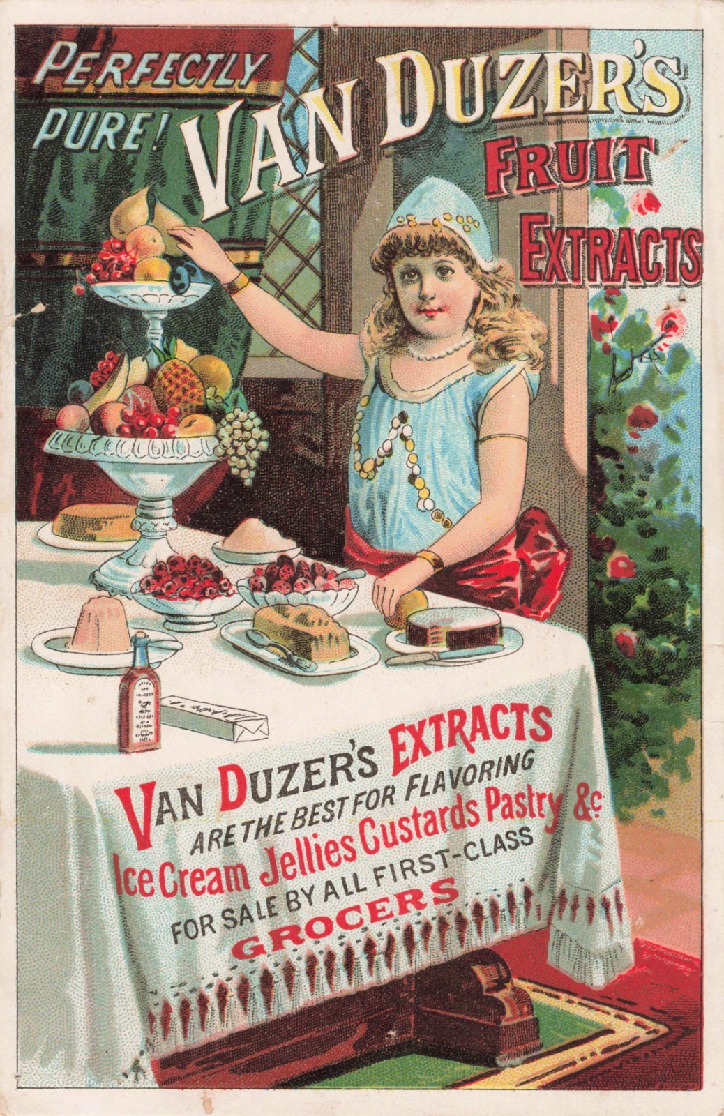 Antique Van Duzer’s Fruit Extracts Trade Card