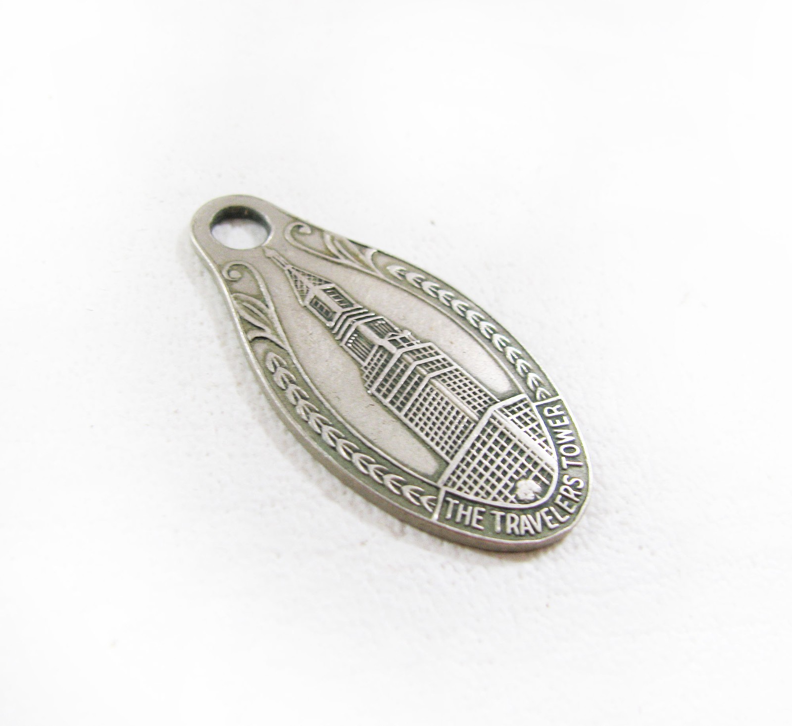 Vintage Travelers Tower Connecticut Insurance ID Key Fob
