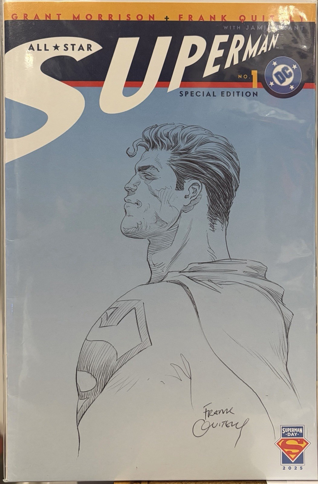 Superman Day 2025 All-Star Superman #1 Blank Cover Frank Quitely Sketch 🔥 Superman Day 2025 All-Star Superman #1 Blank Cover Frank Quitely Sketch 🔥