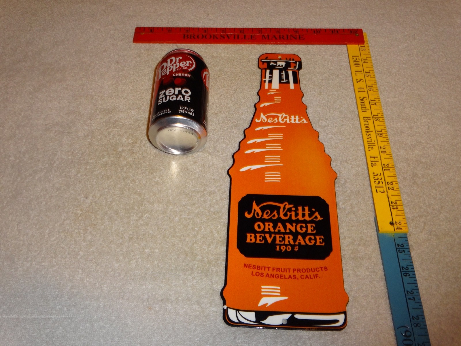 VINTAGE NESBITT'S ORANGE BEVERAGE 🍊 SODA BOTTLE 15 VINTAGE NESBITT'S ORANGE BEVERAGE 🍊 SODA BOTTLE 15