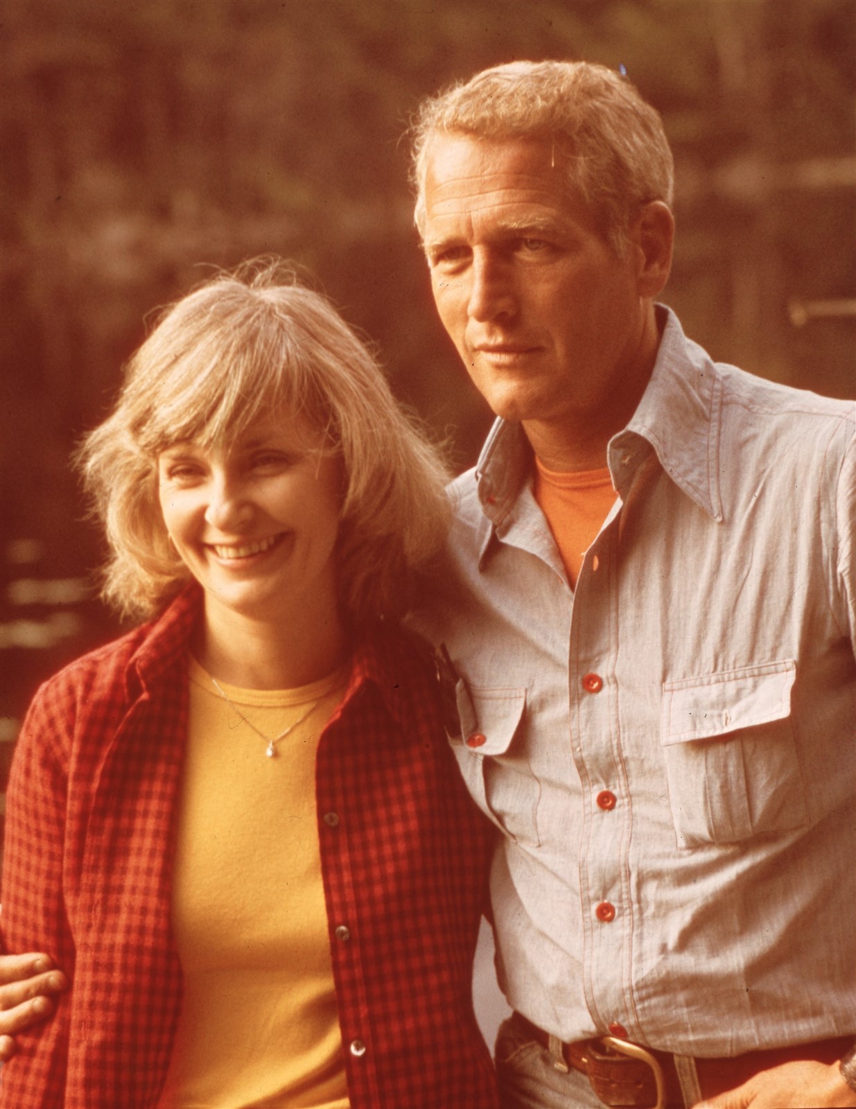 PFE3-553 PAUL NEWMAN JOANNE WOODWARD ORIGINAL NY MIRROR 4X5 COLOR TRANSPARENCY PFE3-553 PAUL NEWMAN JOANNE WOODWARD ORIGINAL NY MIRROR 4X5 COLOR TRANSPARENCY