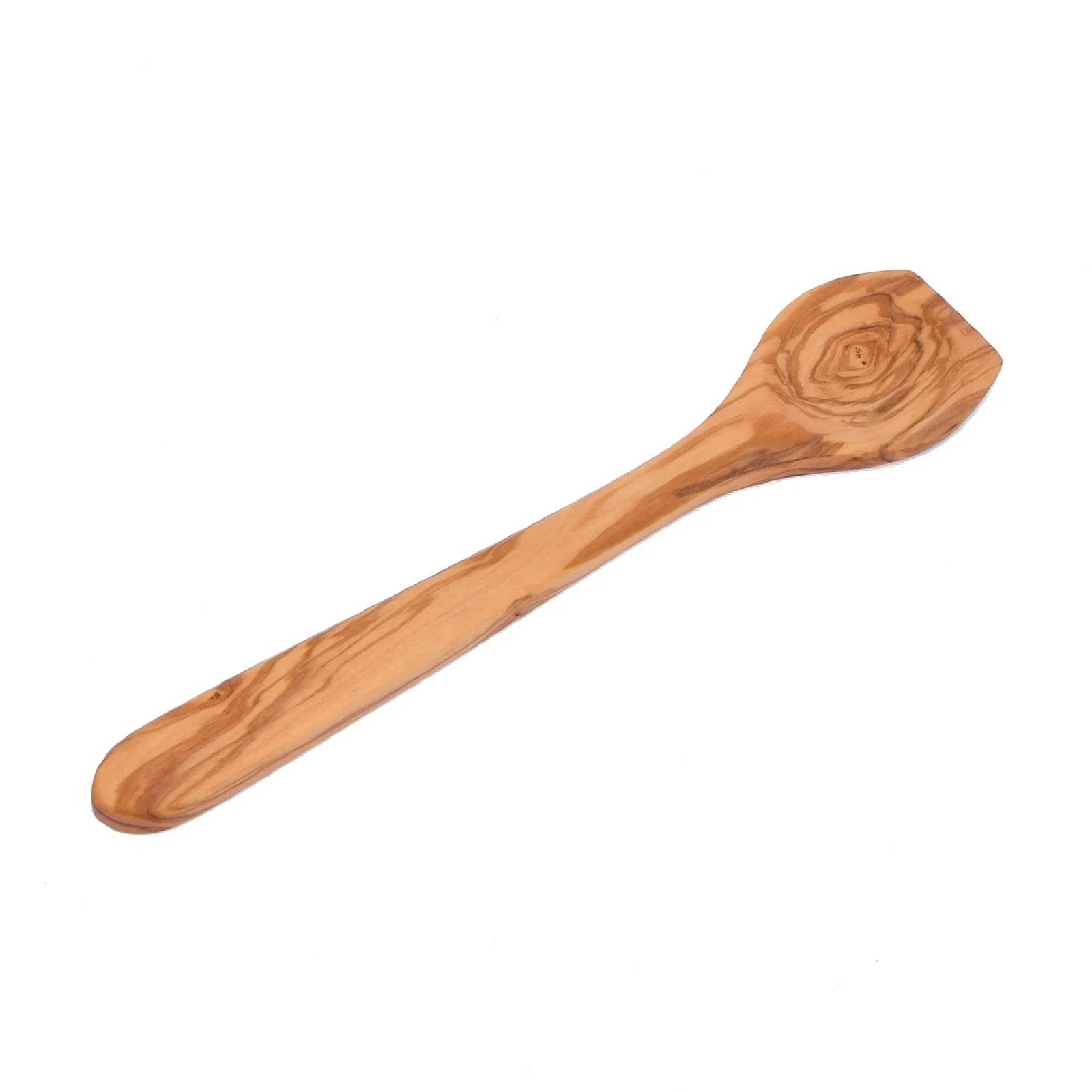 Hand Carved Olive Wood Spoon, Mixing/Stirring Spoon with 2 points, Safe Utensils Hand Carved Olive Wood Spoon, Mixing/Stirring Spoon with 2 points, Safe Utensils