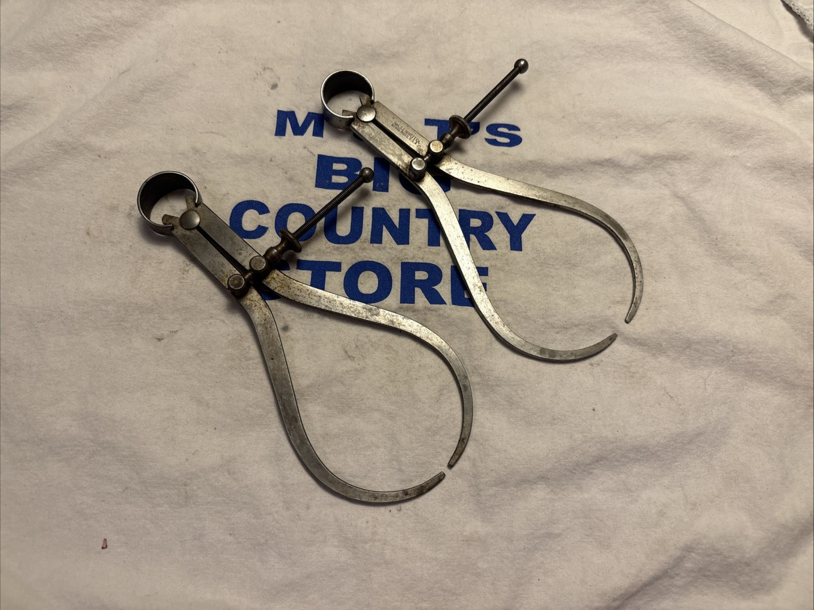 Vintage L.S. STARRETT Co. USA Pair of 6