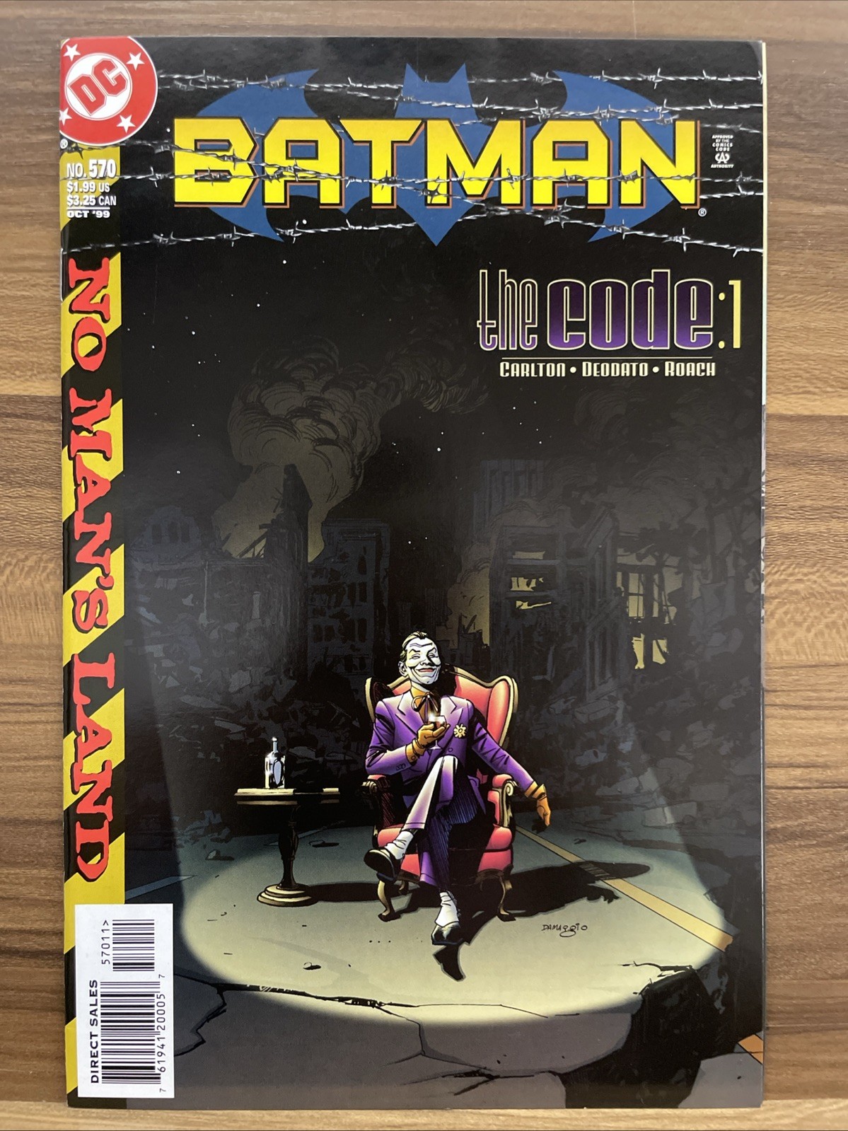 Batman 570 2nd Harley Quinn No Man\'s Land Joker Deodato Carlton DC