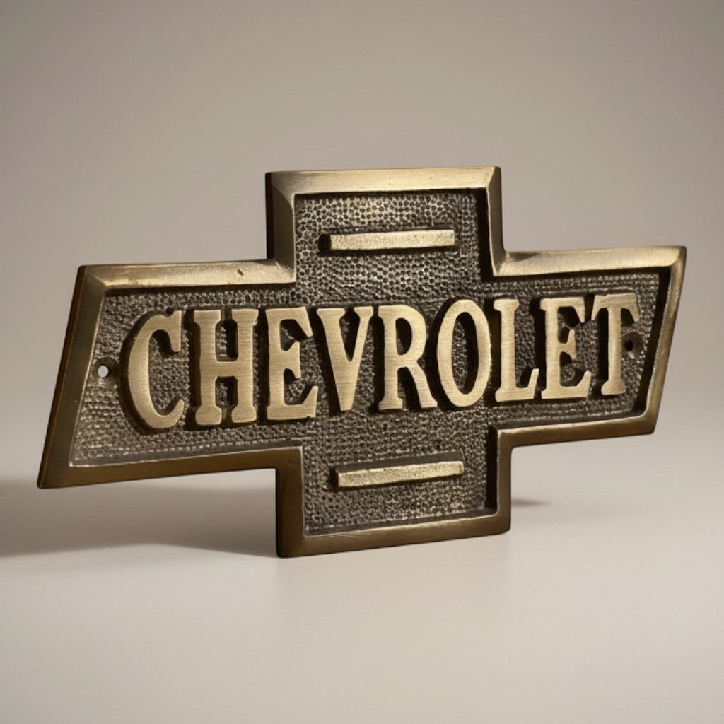 Chevrolet 1911 Solid Brass Embossed Plaque