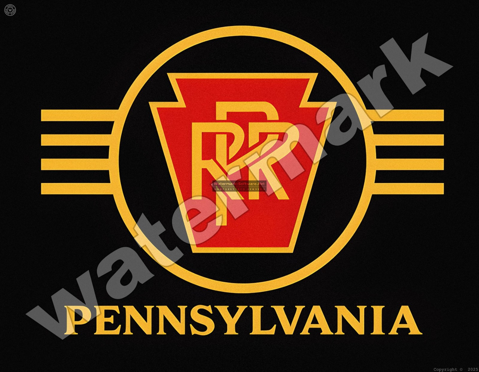 Pennsylvania Railroad Emblem Metal Sign 3 Sizes to Choose From
