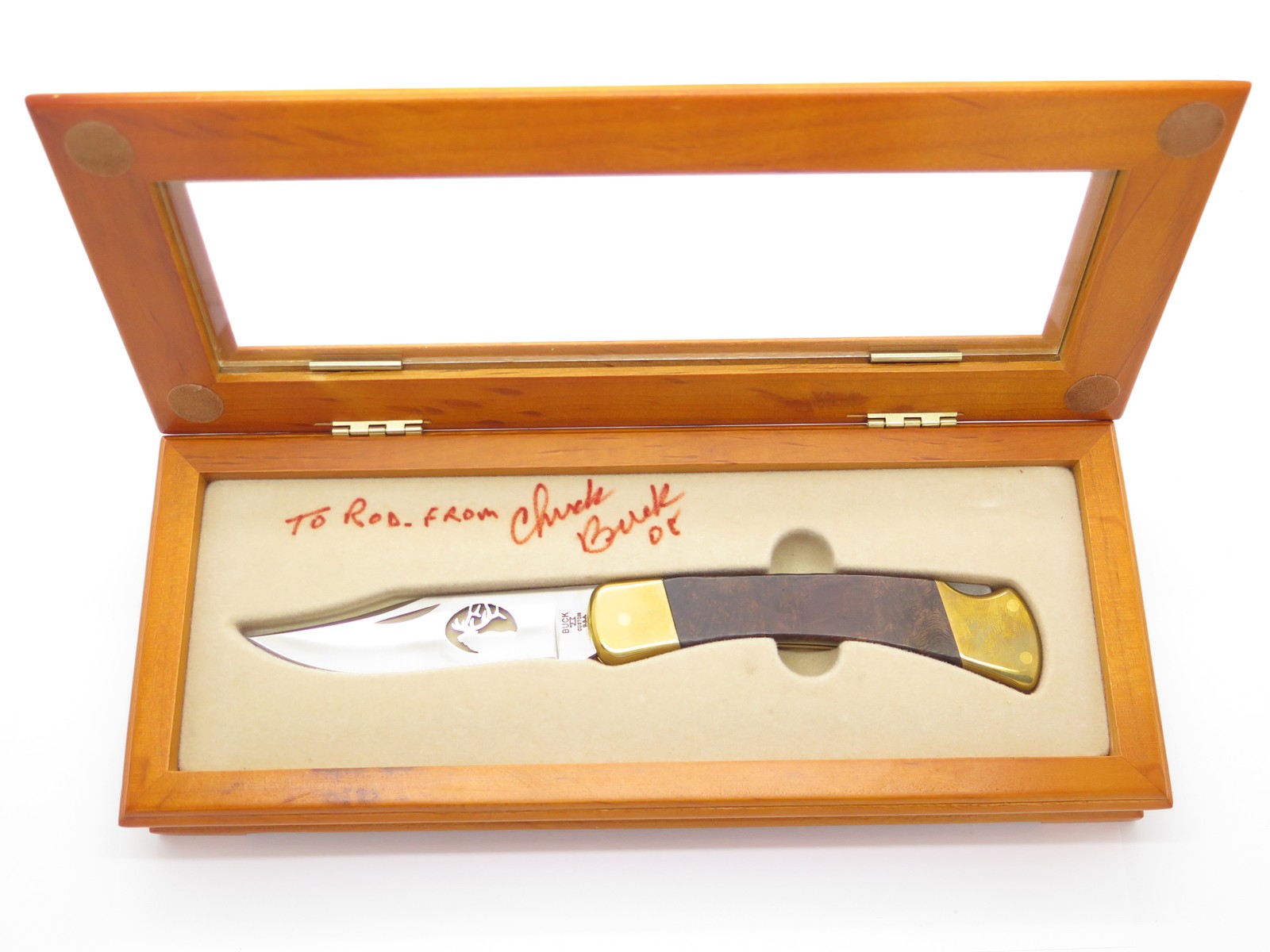 2008 Buck 110 Custom Ironwood Handle Elk Cutout Folding Hunter Knife in Case 2008 Buck 110 Custom Ironwood Handle Elk Cutout Folding Hunter Knife in Case