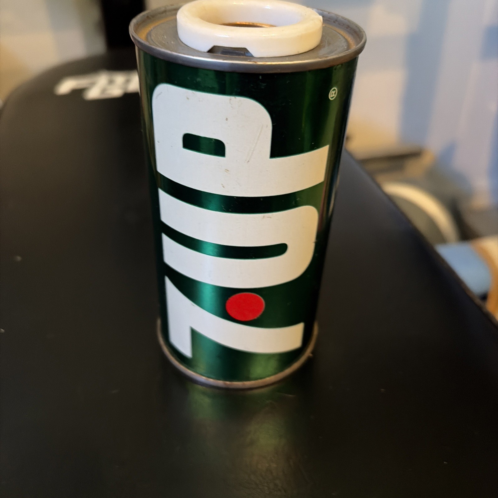 Vintage 1970s 7-Up The Uncola Green Soda POP steel Can Light Lamp WORKS