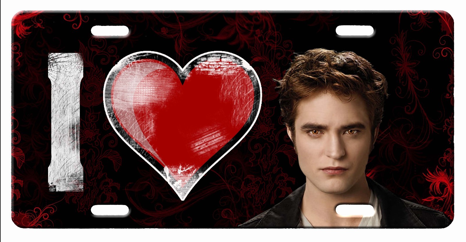 L@@K Edward Cullen Twilight Saga Vampire  License Plate Vanity Auto Tag