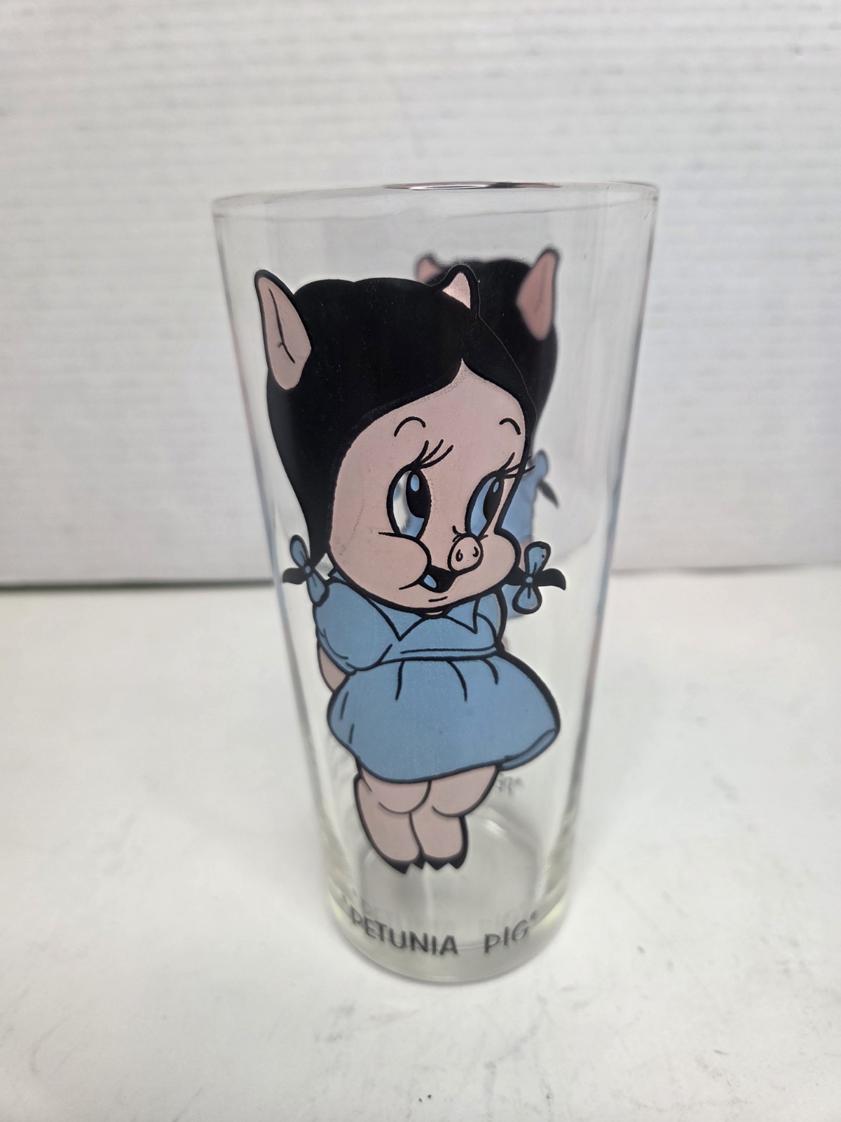 Vintage 1973 Pepsi Petunia Pig Warner Bros Looney Tunes Drinking Glass