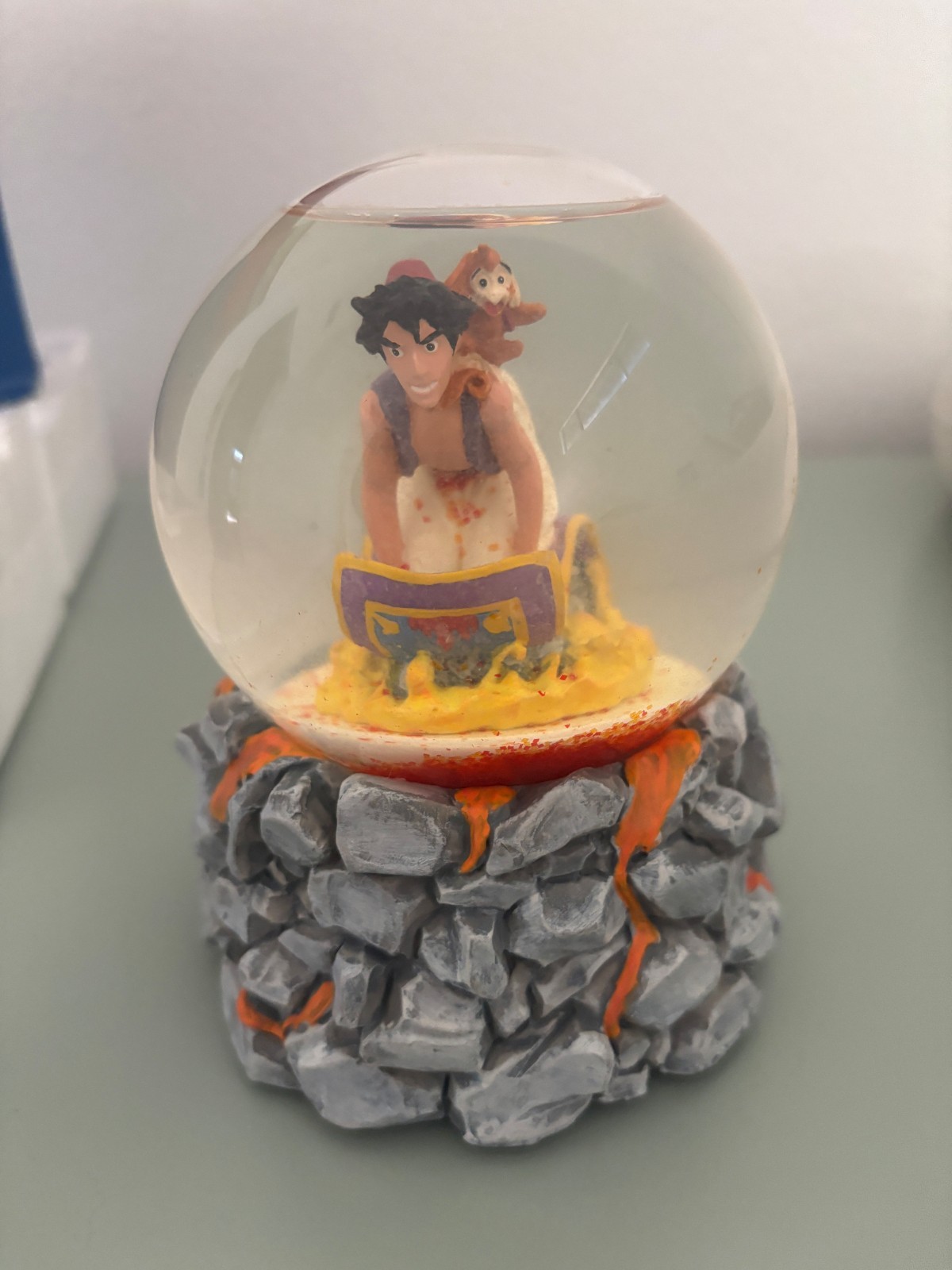 Disney Aladdin Arabian Nights Musical Snow Globe Waterball w/Box Vintage 1992