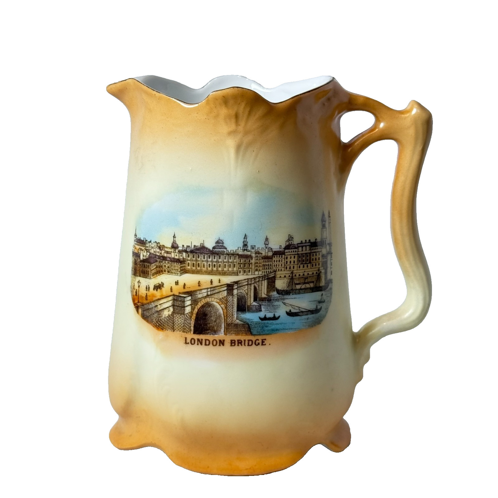 LONDON BRIDGE - ENGLAND UK Souvenir ANTIQUE CHINA TRINKET CREAMER