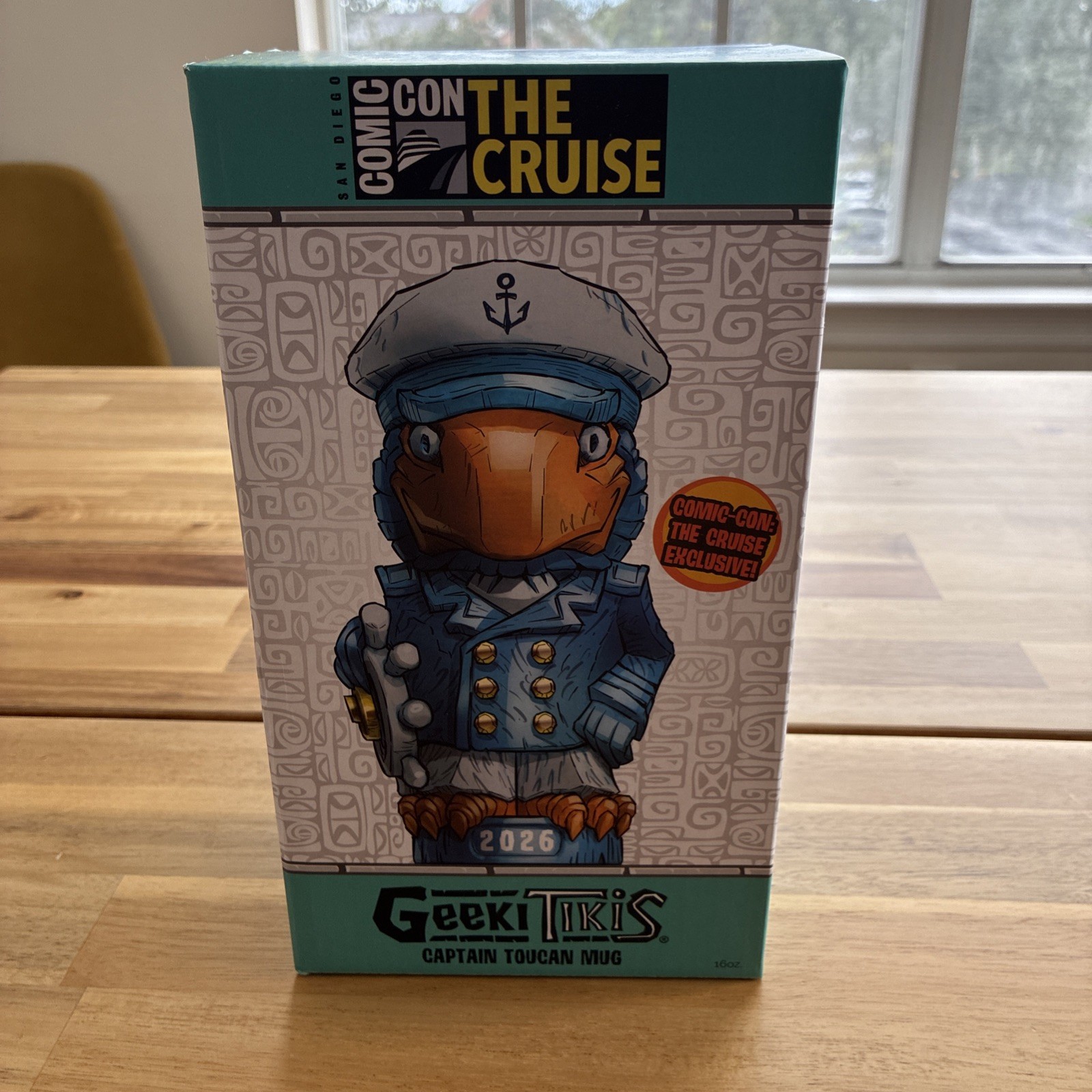 Comic Con Geeki Tikis Cruise Exclusive Captain Toucan Ceramic  Mug NIB SDCC 2026