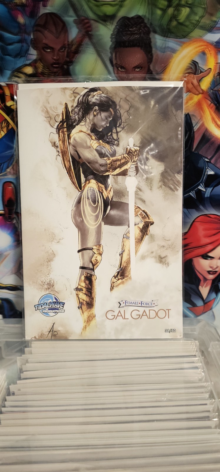 Female Force: Gal Gadot #1 C2E2 Chicago Wonder Woman Trade/Virgin/Foil Set LTD Female Force: Gal Gadot #1 C2E2 Chicago Wonder Woman Trade/Virgin/Foil Set LTD