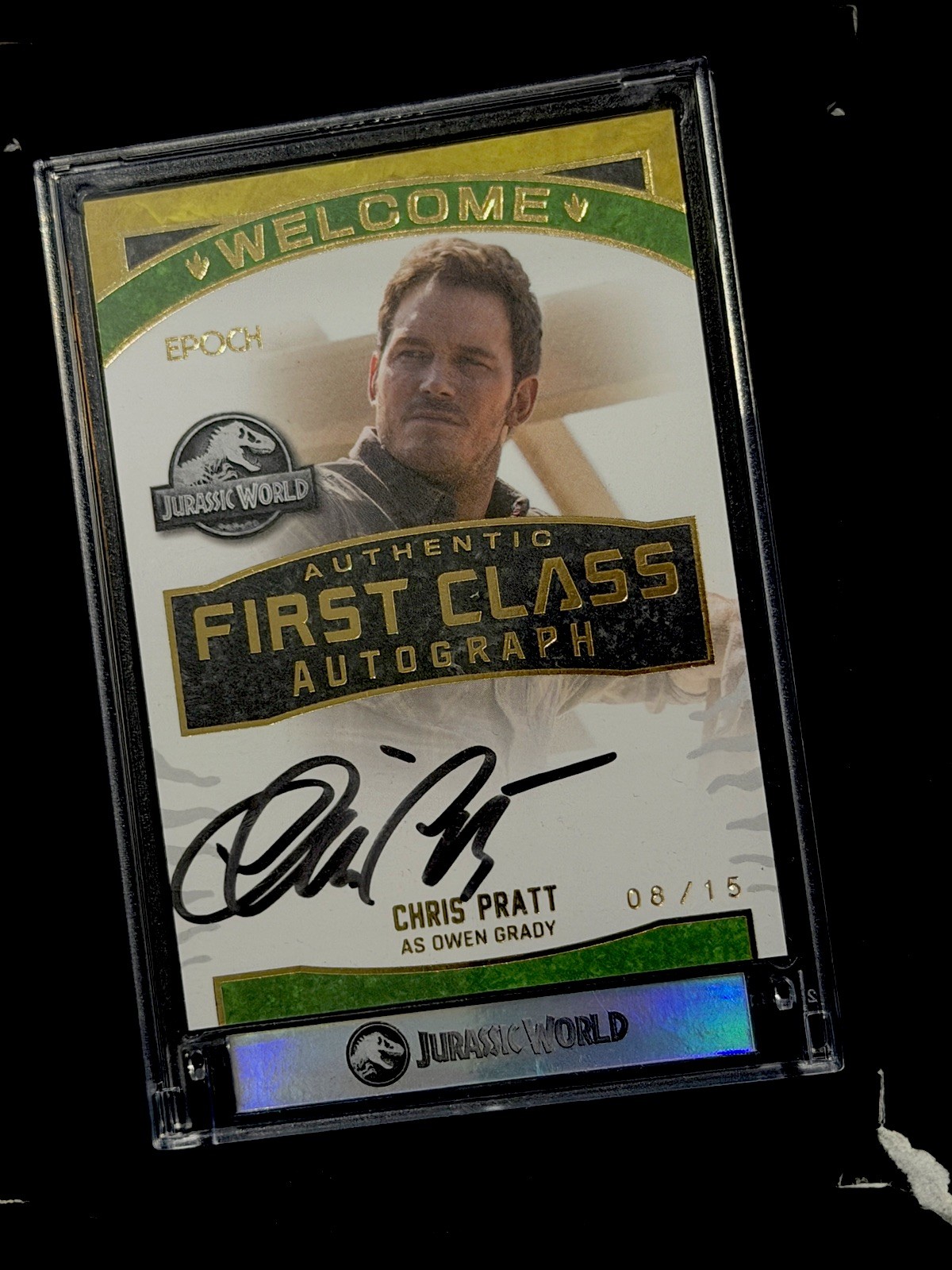2025 EPOCH Jurassic Park World Chris Pratt as Owen Grady 08/15 Auto First Class