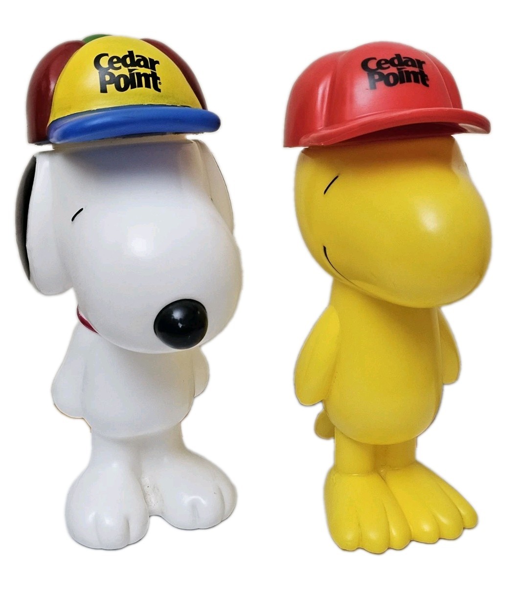 Cedar Point Amusement Park Peanuts 2010 Snoopy & 2011 Woodstock Souvenir Bottles Cedar Point Amusement Park Peanuts 2010 Snoopy & 2011 Woodstock Souvenir Bottles