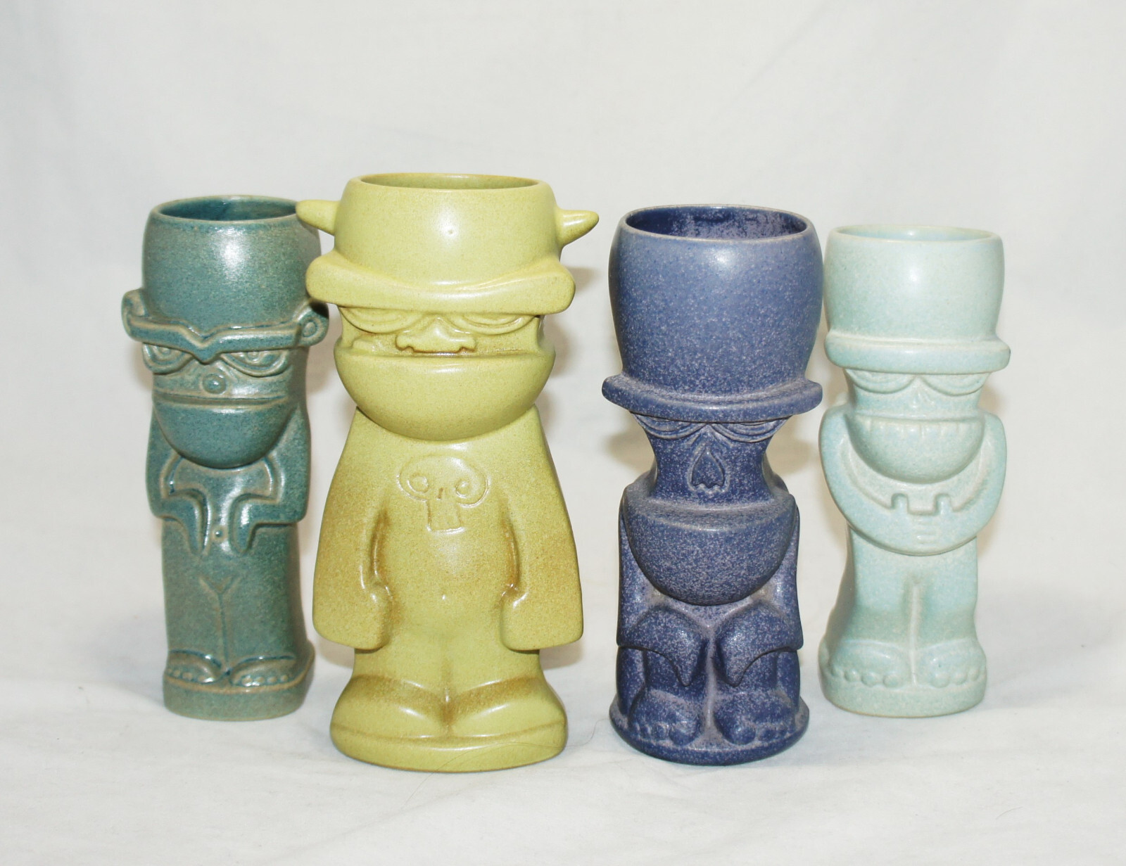 MUNKTIKI Creeps 2001 Full Set Bosworth Bruiser Master Mind Worm Monster Tiki Mug MUNKTIKI Creeps 2001 Full Set Bosworth Bruiser Master Mind Worm Monster Tiki Mug