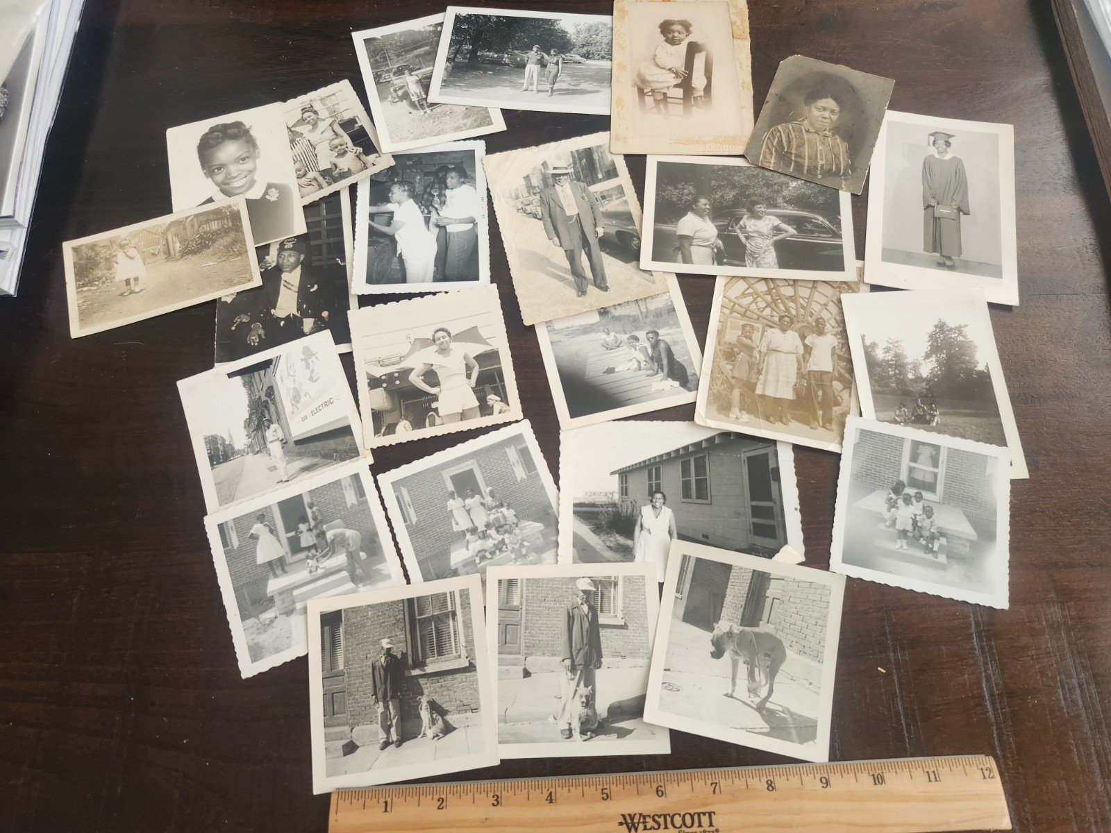 24 1930s to 1950s African American Snapshot Photographs