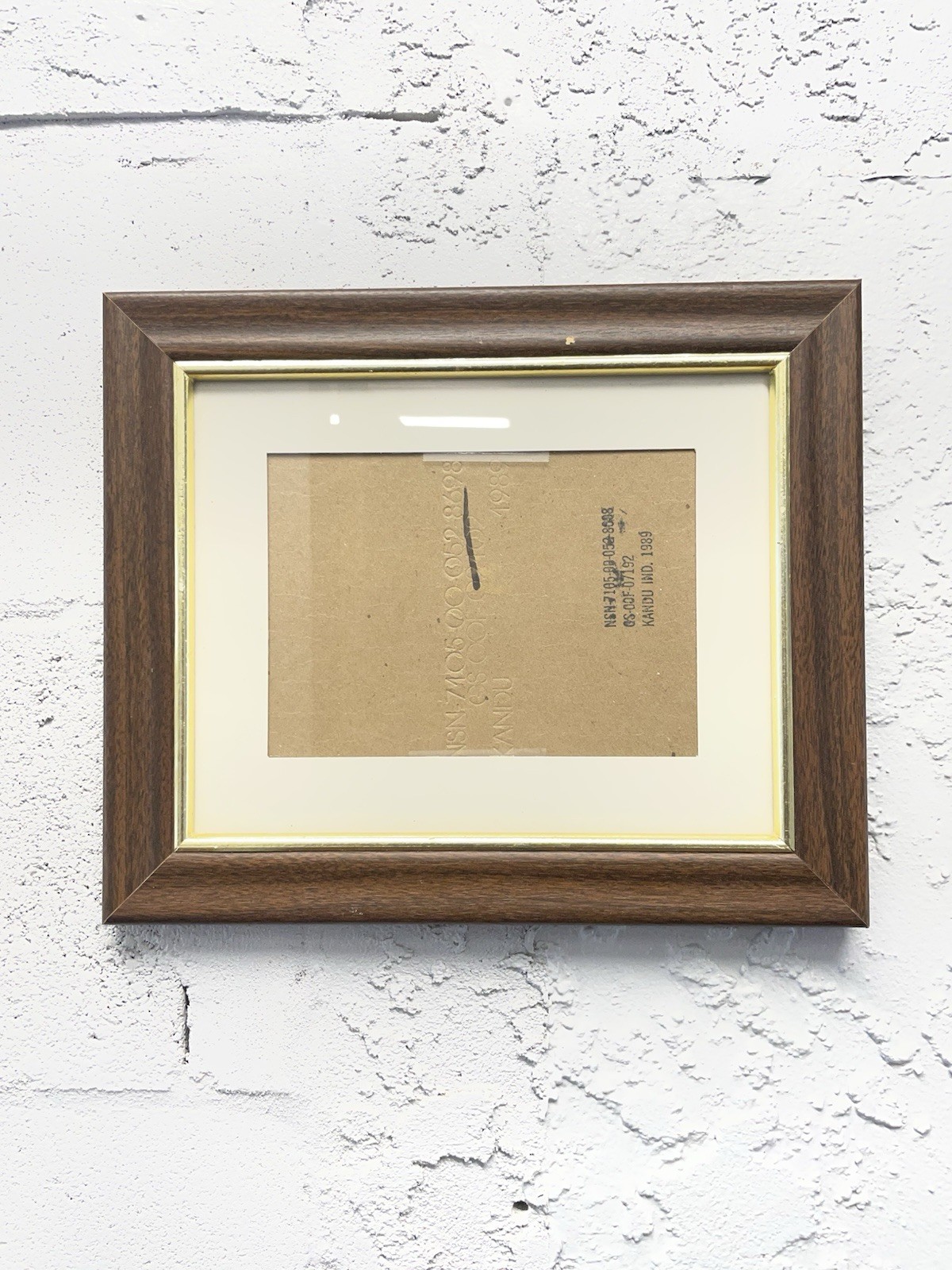Vintage 1990s Laminate Wood Picture Frame Document Degree Certificate Award