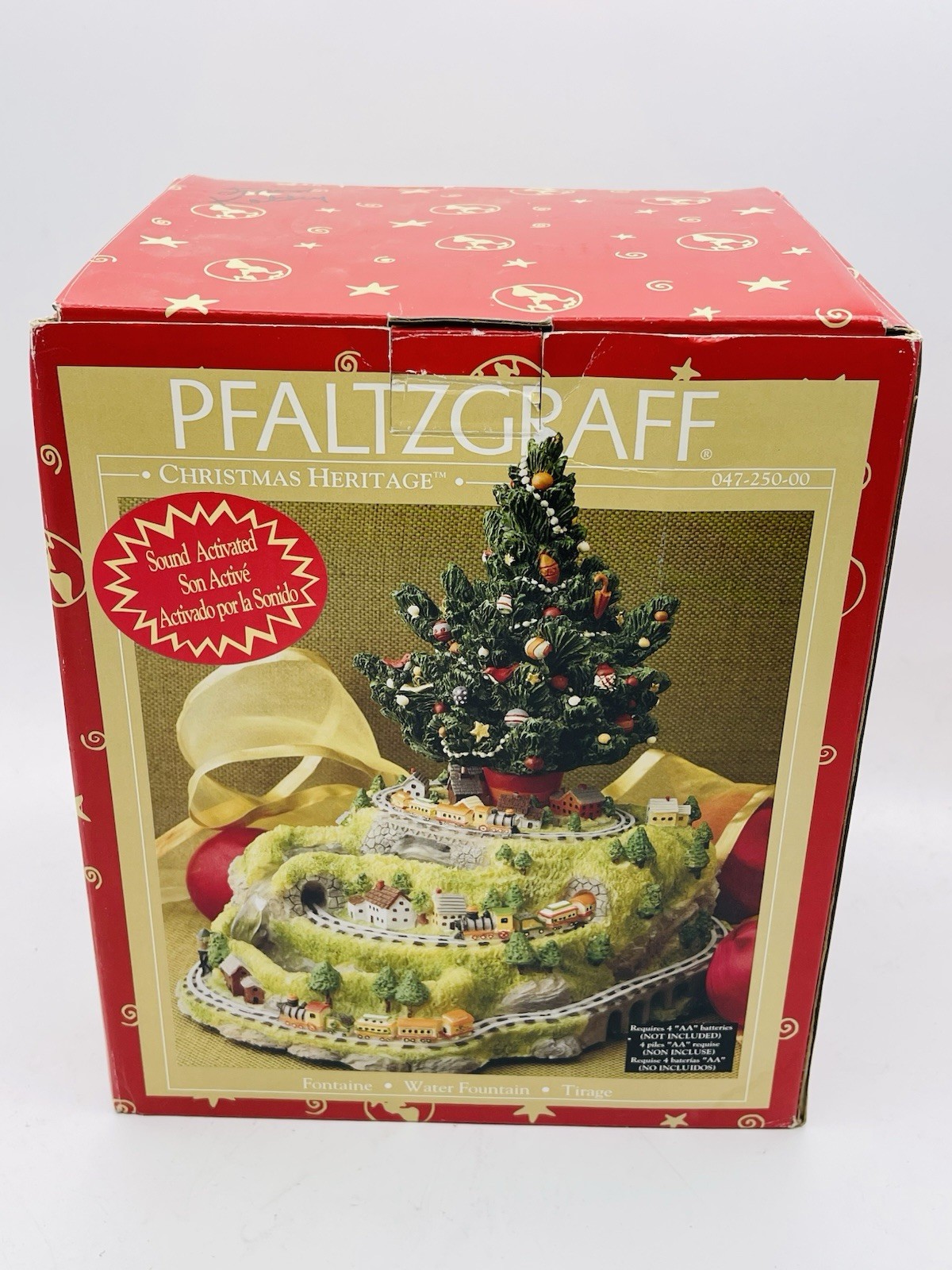 VGC Pfaltzgraff Christmas Heritage Water Fountain (047-250-00). 8” Tall. Tested